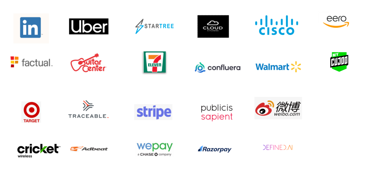 Company logos of select Apache Pinot users Company logos of select Apache Pinot users