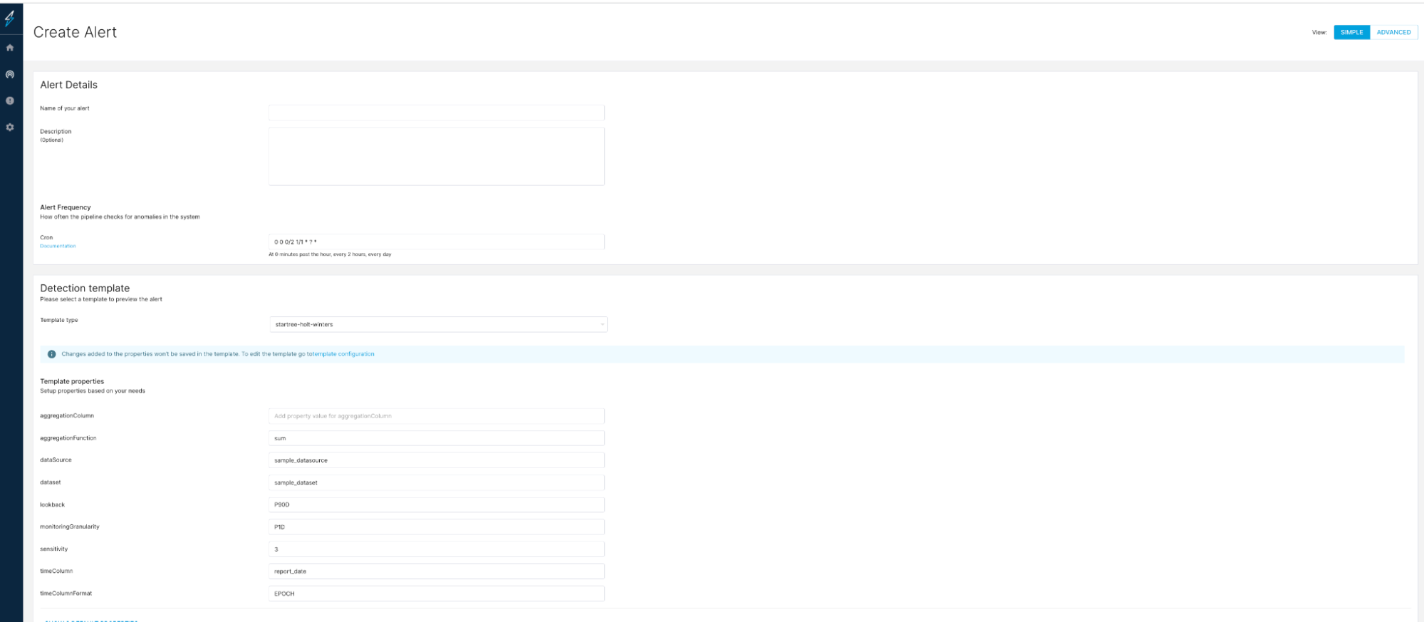 Creating and editing an alert configuration using JSON editor in StarTree ThirdEye Creating and editing an alert configuration using JSON editor in StarTree ThirdEye