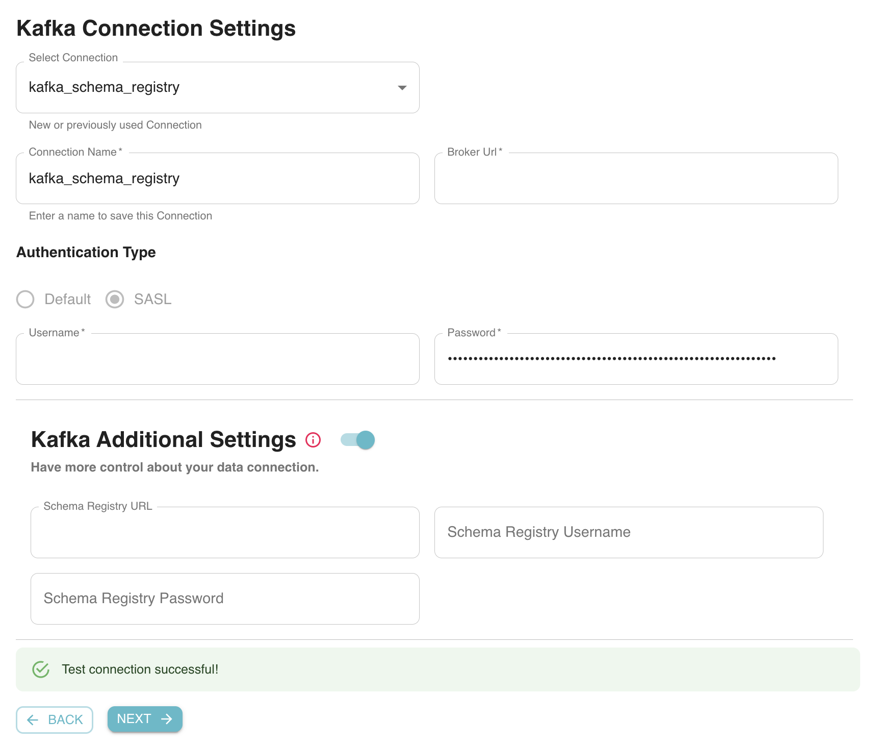 StarTree Data Manager screen where you can configure Apache Kafka as the data source for a new Apache Pinot Dataset StarTree Data Manager screen where you can configure Apache Kafka as the data source for a new Apache Pinot Dataset