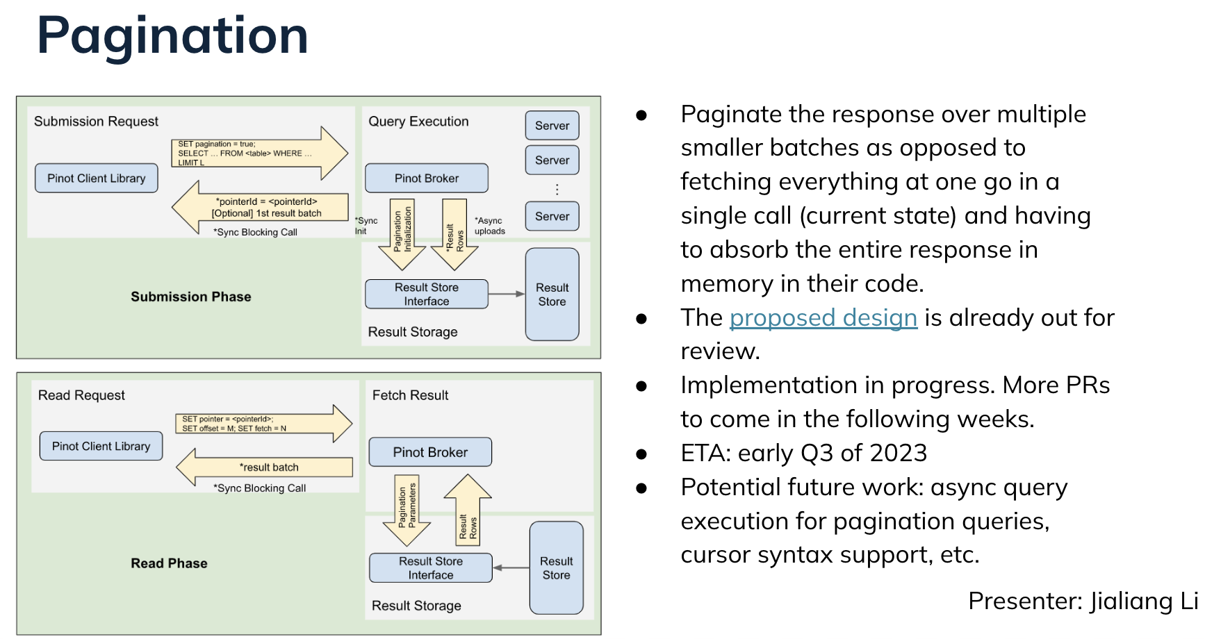 Apache Pinot Pagination Apache Pinot Pagination